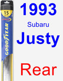 Rear Wiper Blade for 1993 Subaru Justy - Hybrid