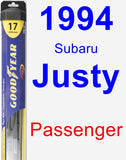 Passenger Wiper Blade for 1994 Subaru Justy - Hybrid