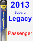 Passenger Wiper Blade for 2013 Subaru Legacy - Hybrid