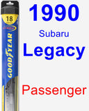 Passenger Wiper Blade for 1990 Subaru Legacy - Hybrid