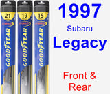 Front & Rear Wiper Blade Pack for 1997 Subaru Legacy - Hybrid