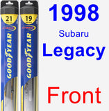 Front Wiper Blade Pack for 1998 Subaru Legacy - Hybrid