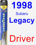 Driver Wiper Blade for 1998 Subaru Legacy - Hybrid