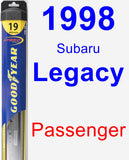 Passenger Wiper Blade for 1998 Subaru Legacy - Hybrid