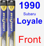 Front Wiper Blade Pack for 1990 Subaru Loyale - Hybrid