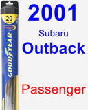 Passenger Wiper Blade for 2001 Subaru Outback - Hybrid