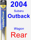 Rear Wiper Blade for 2004 Subaru Outback - Hybrid