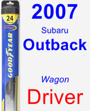 Driver Wiper Blade for 2007 Subaru Outback - Hybrid
