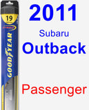 Passenger Wiper Blade for 2011 Subaru Outback - Hybrid