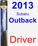 Driver Wiper Blade for 2013 Subaru Outback - Hybrid