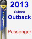 Passenger Wiper Blade for 2013 Subaru Outback - Hybrid