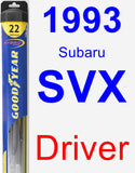 Driver Wiper Blade for 1993 Subaru SVX - Hybrid