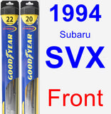 Front Wiper Blade Pack for 1994 Subaru SVX - Hybrid