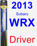 Driver Wiper Blade for 2013 Subaru WRX - Hybrid