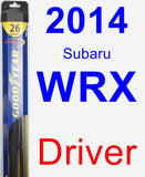 Driver Wiper Blade for 2014 Subaru WRX - Hybrid