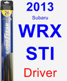 Driver Wiper Blade for 2013 Subaru WRX STI - Hybrid