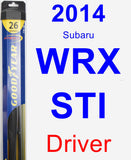 Driver Wiper Blade for 2014 Subaru WRX STI - Hybrid
