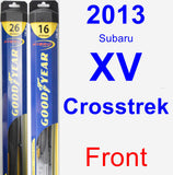 Front Wiper Blade Pack for 2013 Subaru XV Crosstrek - Hybrid