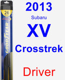Driver Wiper Blade for 2013 Subaru XV Crosstrek - Hybrid