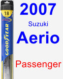 Passenger Wiper Blade for 2007 Suzuki Aerio - Hybrid