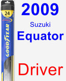 Driver Wiper Blade for 2009 Suzuki Equator - Hybrid