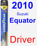 Driver Wiper Blade for 2010 Suzuki Equator - Hybrid