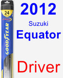 Driver Wiper Blade for 2012 Suzuki Equator - Hybrid