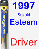 Driver Wiper Blade for 1997 Suzuki Esteem - Hybrid