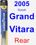 Rear Wiper Blade for 2005 Suzuki Grand Vitara - Hybrid