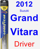 Driver Wiper Blade for 2012 Suzuki Grand Vitara - Hybrid