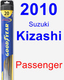 Passenger Wiper Blade for 2010 Suzuki Kizashi - Hybrid