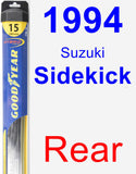 Rear Wiper Blade for 1994 Suzuki Sidekick - Hybrid