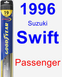 Passenger Wiper Blade for 1996 Suzuki Swift - Hybrid