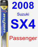 Passenger Wiper Blade for 2008 Suzuki SX4 - Hybrid