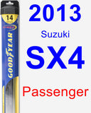 Passenger Wiper Blade for 2013 Suzuki SX4 - Hybrid