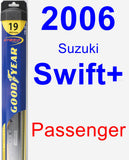 Passenger Wiper Blade for 2006 Suzuki Swift+ - Hybrid