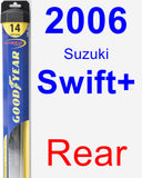 Rear Wiper Blade for 2006 Suzuki Swift+ - Hybrid