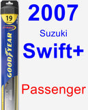 Passenger Wiper Blade for 2007 Suzuki Swift+ - Hybrid