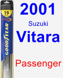 Passenger Wiper Blade for 2001 Suzuki Vitara - Hybrid