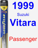 Passenger Wiper Blade for 1999 Suzuki Vitara - Hybrid