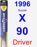 Driver Wiper Blade for 1996 Suzuki X-90 - Hybrid