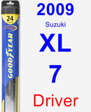 Driver Wiper Blade for 2009 Suzuki XL-7 - Hybrid