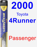 Passenger Wiper Blade for 2000 Toyota 4Runner - Hybrid