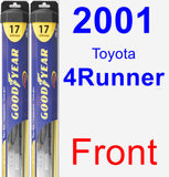 Front Wiper Blade Pack for 2001 Toyota 4Runner - Hybrid