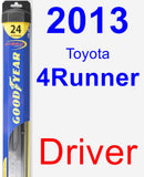 Driver Wiper Blade for 2013 Toyota 4Runner - Hybrid