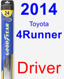 Driver Wiper Blade for 2014 Toyota 4Runner - Hybrid