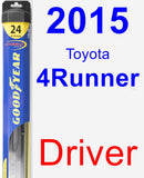 Driver Wiper Blade for 2015 Toyota 4Runner - Hybrid