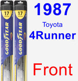 Front Wiper Blade Pack for 1987 Toyota 4Runner - Hybrid