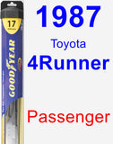 Passenger Wiper Blade for 1987 Toyota 4Runner - Hybrid