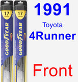 Front Wiper Blade Pack for 1991 Toyota 4Runner - Hybrid